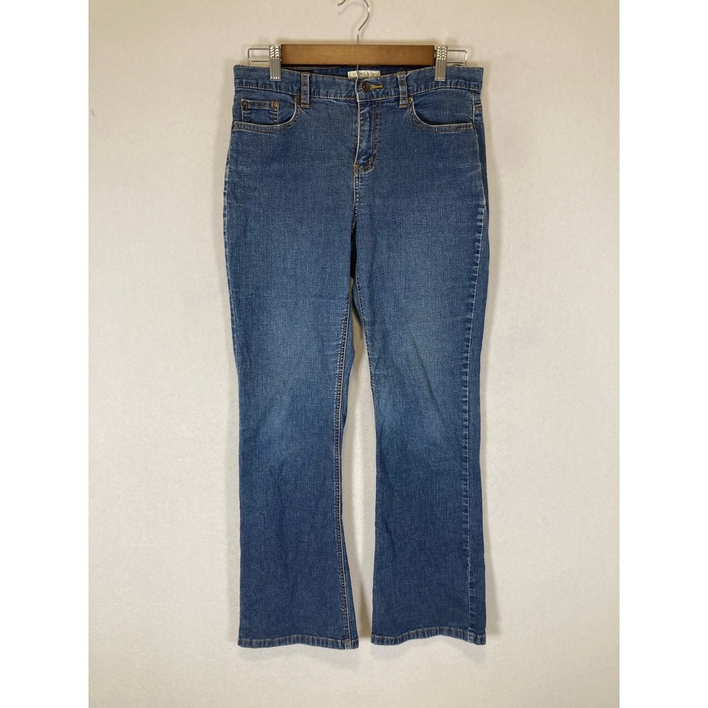 Classic Y2K Axcess Liz Claiborne Women‎ 4 Blue Stretch Mid Rise Bootcut Jeans